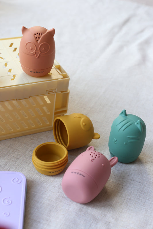 Animal Friends Silicone Mould-Free Bath Toy Set