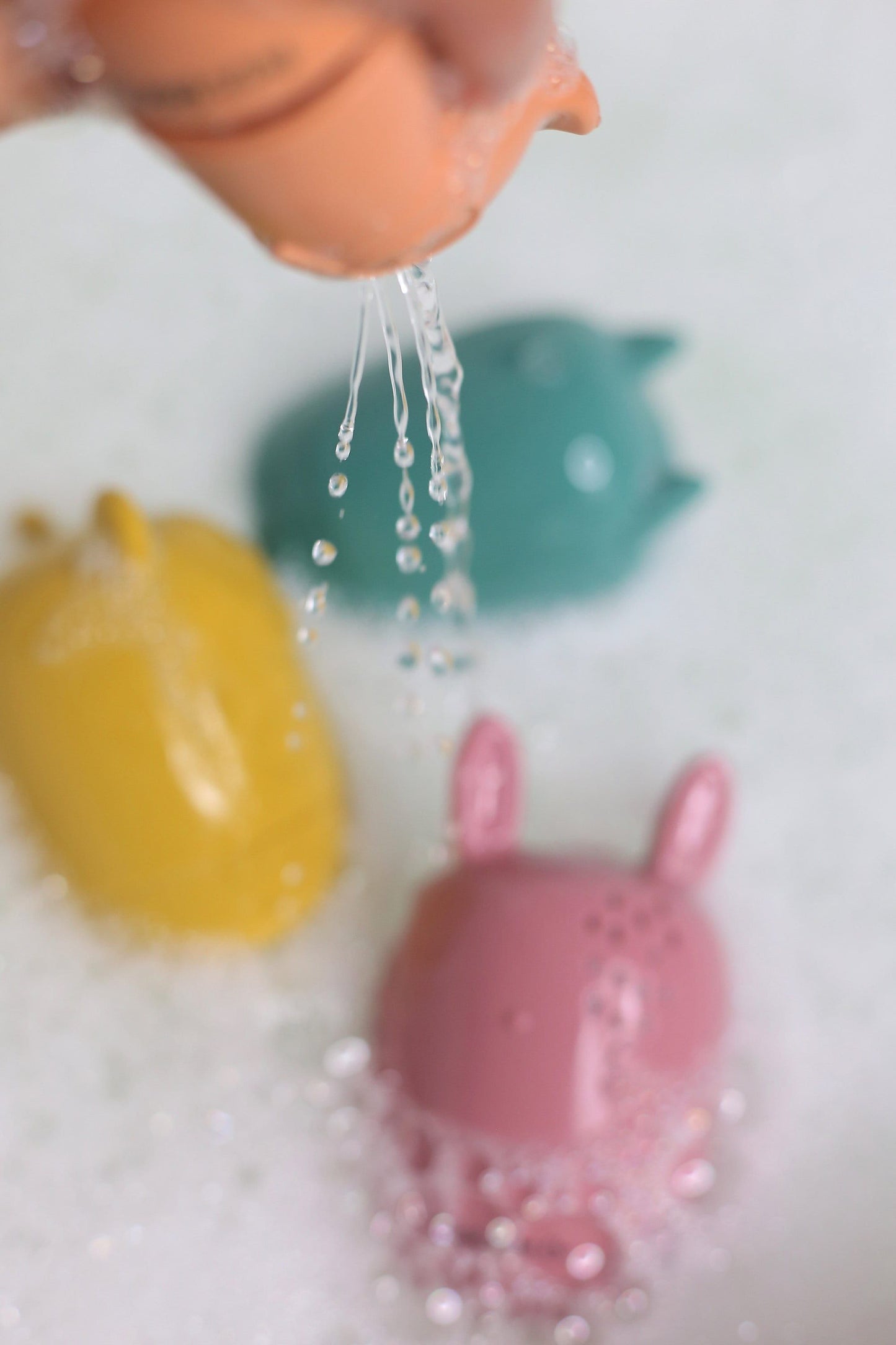 Animal Friends Silicone Mould-Free Bath Toy Set