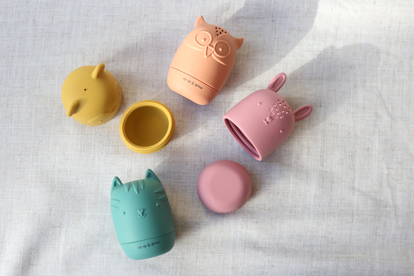 Animal Friends Silicone Mould-Free Bath Toy Set