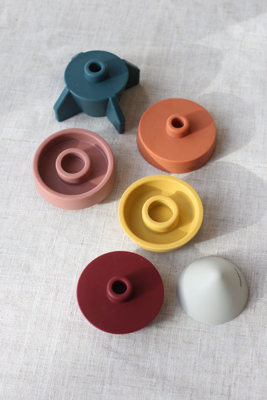 Silicone Stacking Rocket Toy