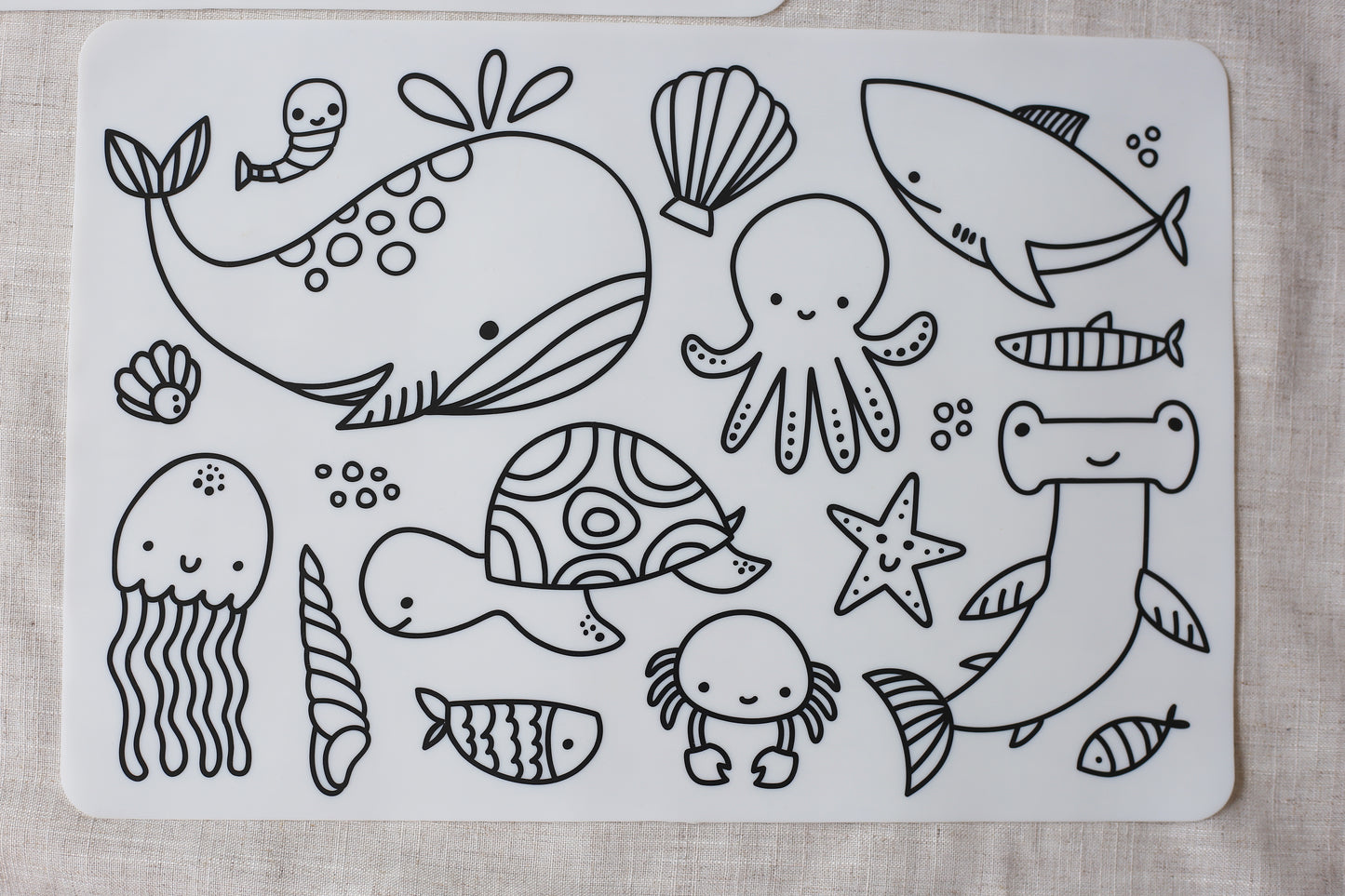 Silicone Reusable Colouring Mat with Pens