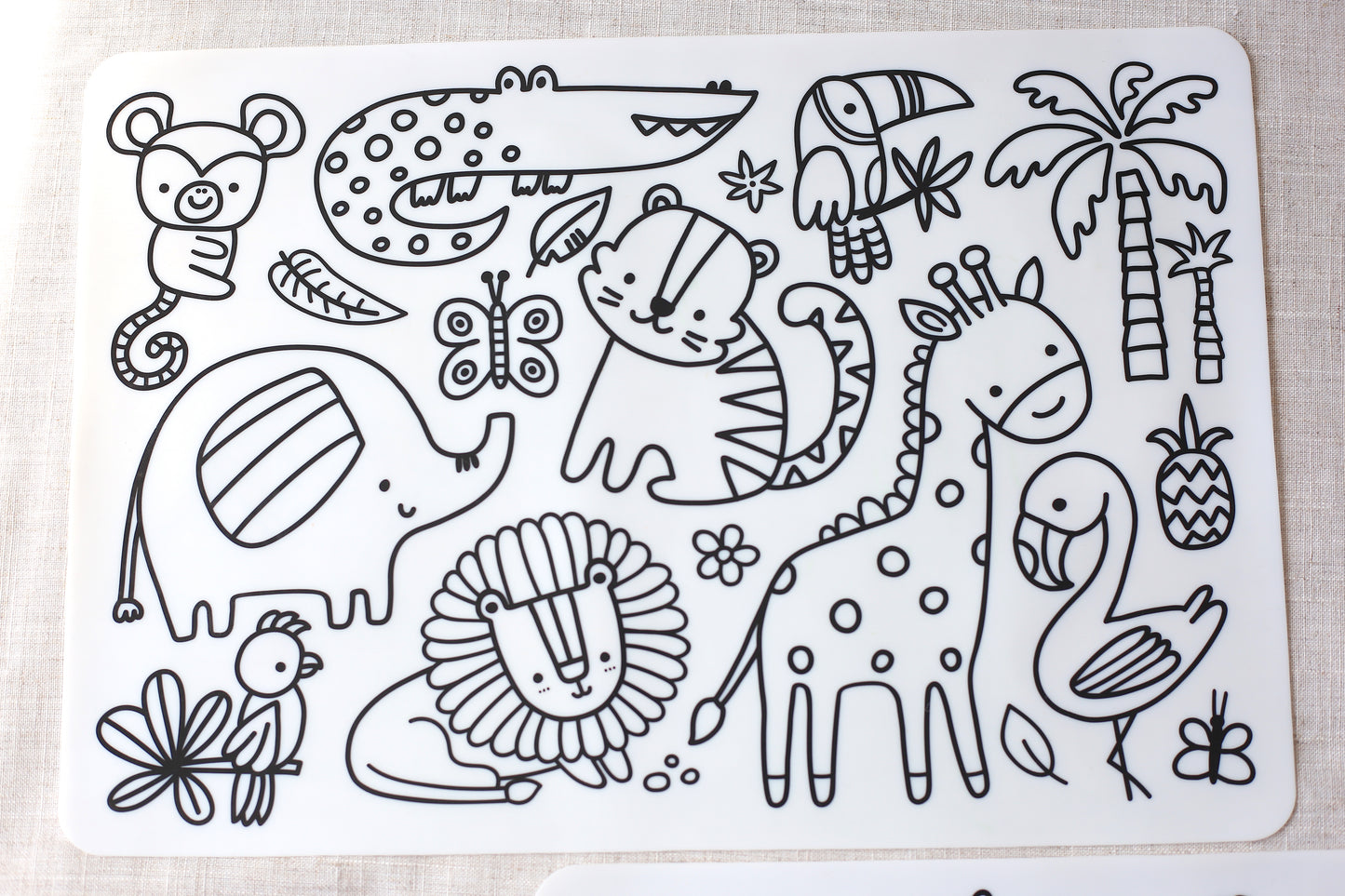 Silicone Reusable Colouring Mat with Pens