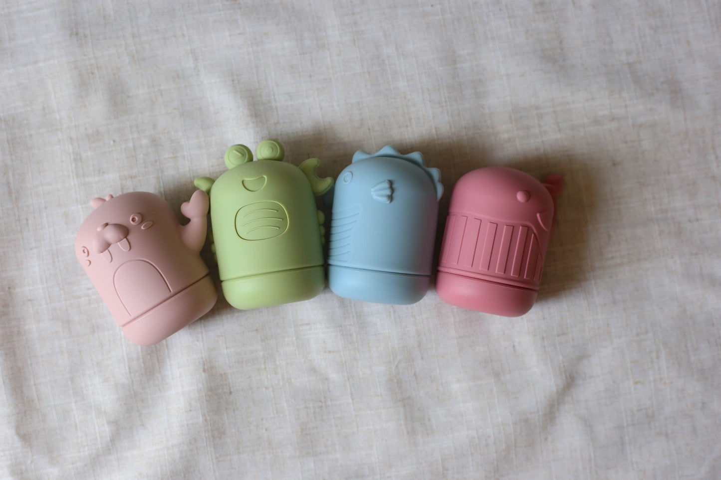 Ocean Friends Silicone Mould-Free Bath Toy Set