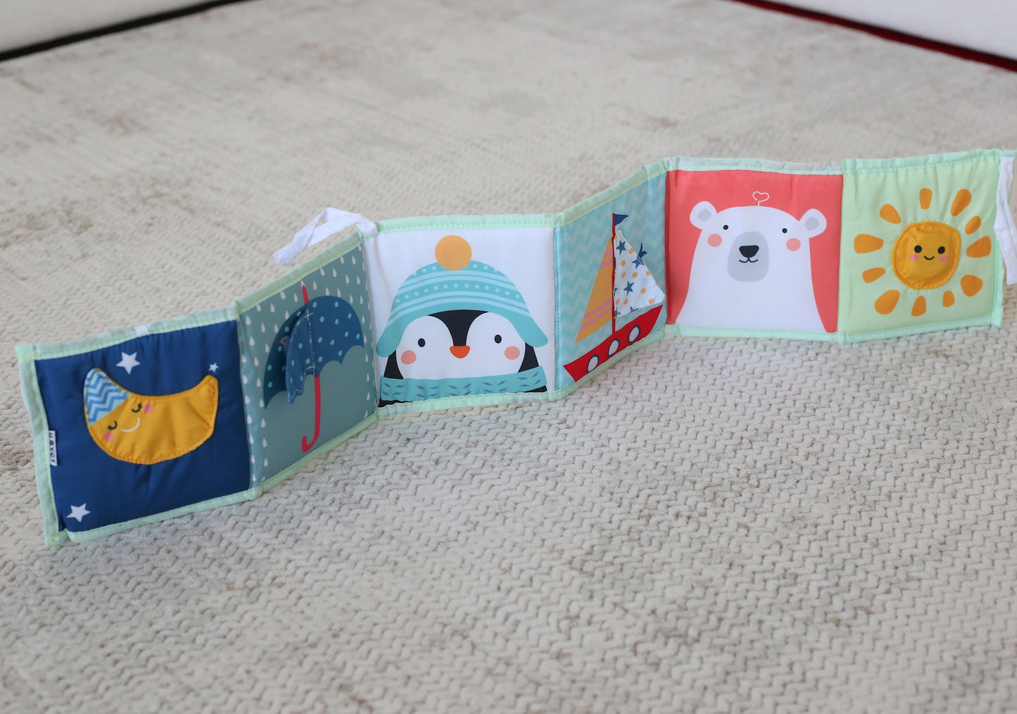 Sensory Flip & Play Pram Book