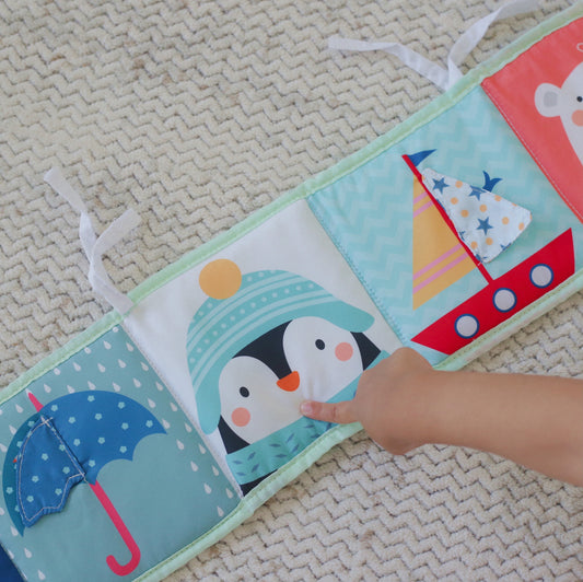 Sensory Flip & Play Pram Book