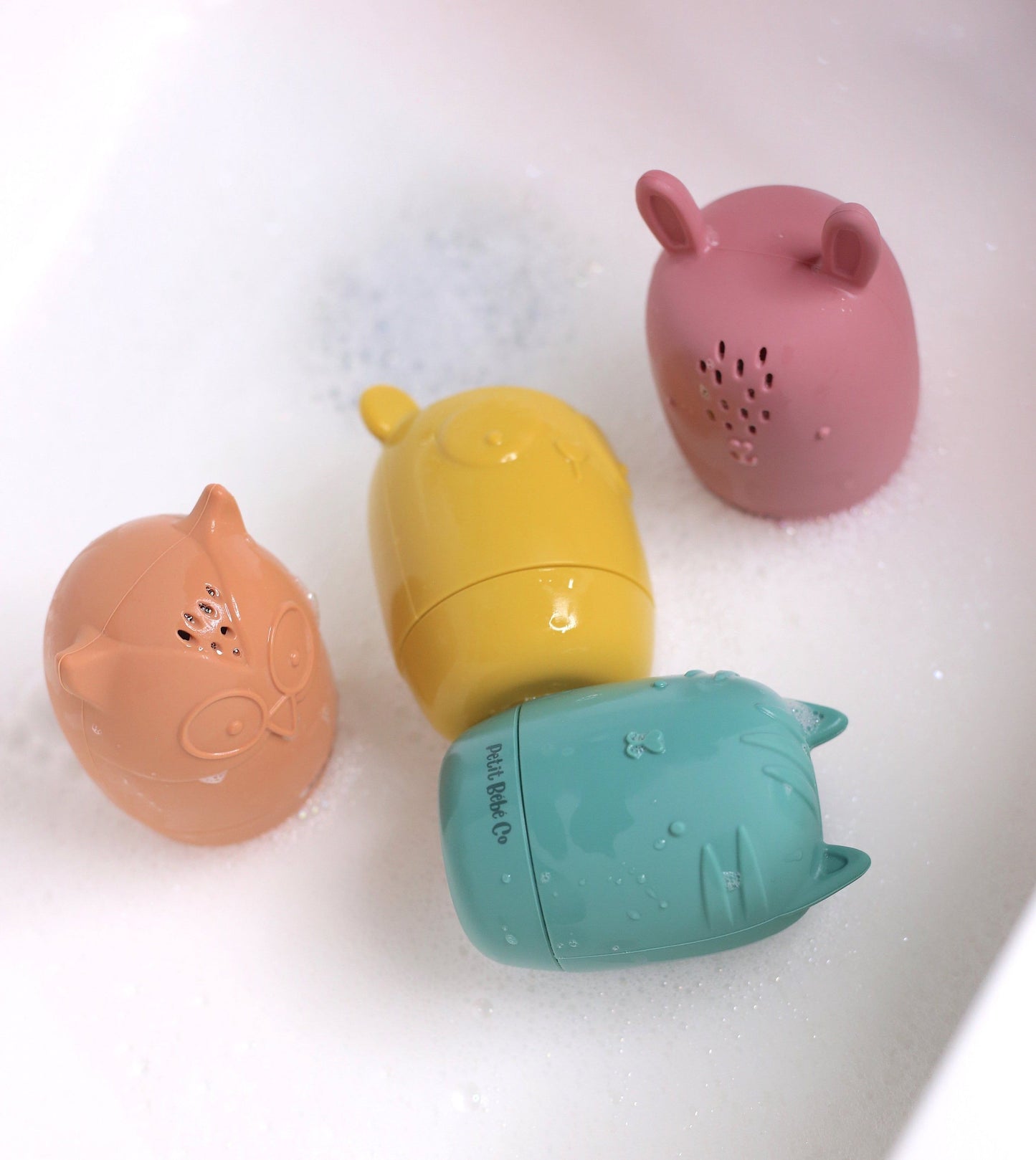 Animal Friends Silicone Mould-Free Bath Toy Set